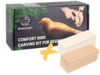 Bird Lover Bundle – Comfort Bird Carving Kit + 2 Extra Blanks
