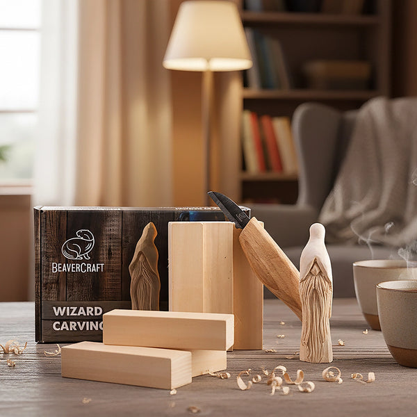 Wizard Starter Bundle – DIY Carving Kit with Safety Gloves in size S