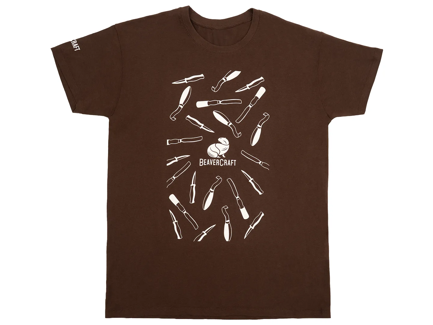 BeaverCraft Men’s T-Shirt (Brown)