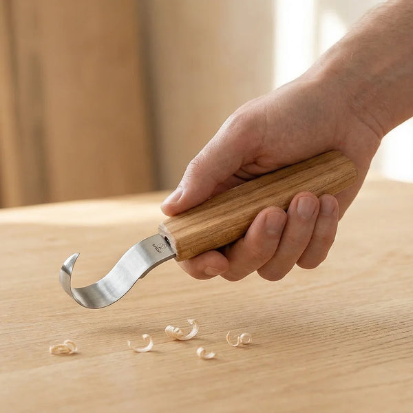Spoon Carving Knife – Single Bevel Hook Knife – 25 mm – SK1