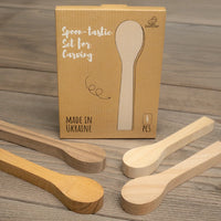 Spoon Carving Blanks Set (4 pcs) for Wood Carving – Mixed Wood (Elm, Walnut, Maple, Alder) – BB3