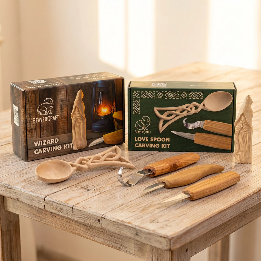 Wizard & Celtic Spoon Bundle – Beginner Carving Set
