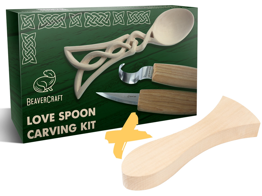 Celtic Love Spoon Bundle – 2 Blanks to Carve