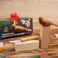 Comfort Bird Carving Kit – Complete Starter Whittling Kit for Beginners, Kids & Adults – DIY01