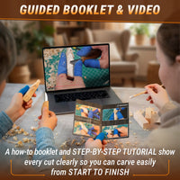 Wizard Carving Kit – Complete Starter Whittling Kit for Beginners, Kids & Adults – DIY03
