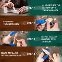 Wizard Carving Kit – Complete Starter Whittling Kit for Beginners, Kids & Adults – DIY03