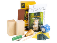 Bird & Bear Carving Set – Complete Wood Carving Kit Bundle with Comfort Bird & Bear – BDIY01_05