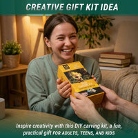 Bear Carving Kit – Complete Starter Whittling Kit for Beginners, Kids & Adults – DIY05