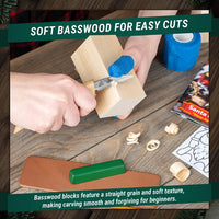Santa Carving Kit – Complete Starter Whittling Kit for Beginners, Kids & Adults – DIY06