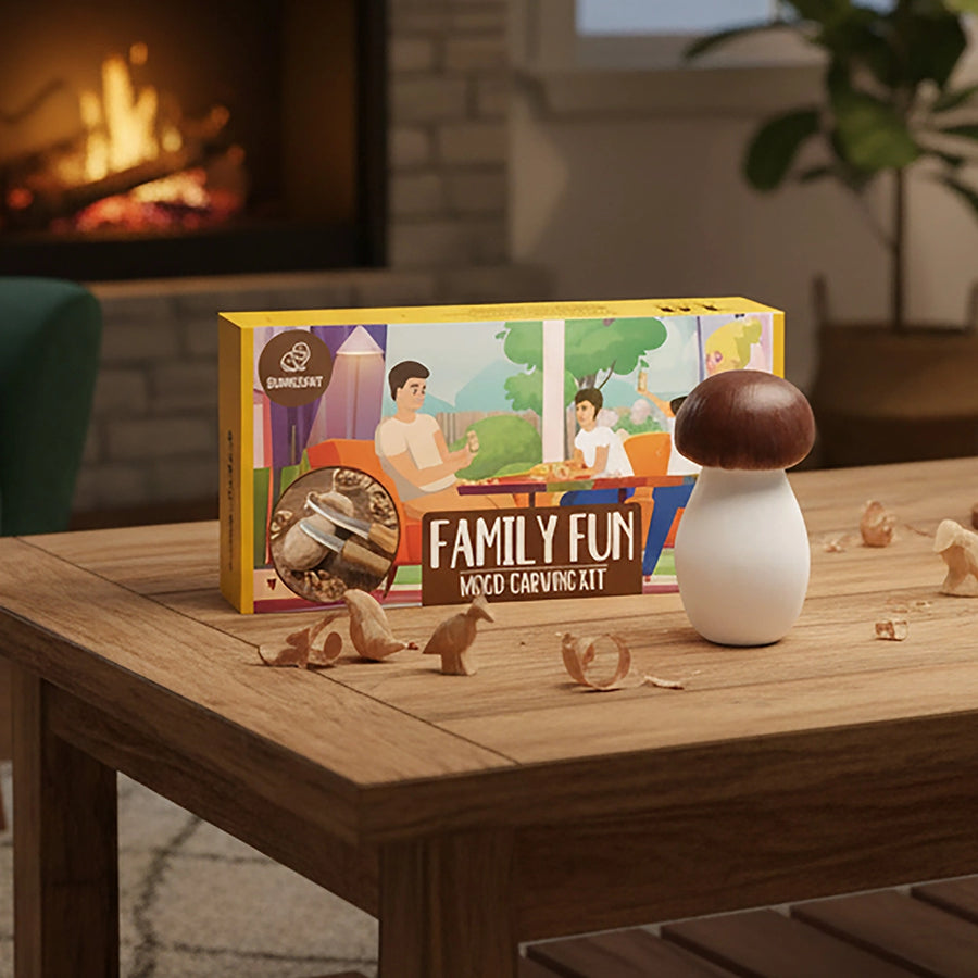 Mushroom Carving Kit DIY09 – Family Whittling Kit