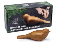 Bird & Bear Carving Set – Complete Wood Carving Kit Bundle with Comfort Bird & Bear – BDIY01_05