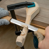 Drawknife for Woodworking – Carbon Steel Knife with Leather Sheath – DK2S