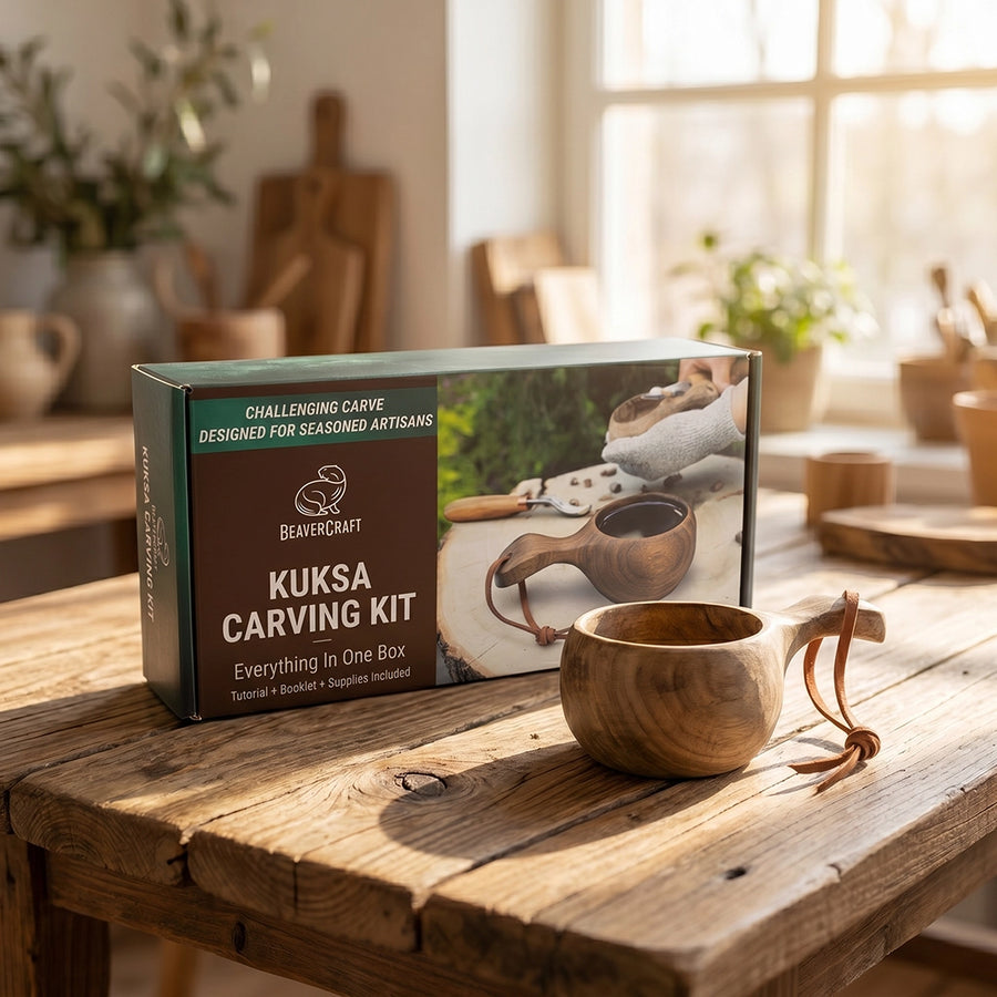 Walnut Kuksa Carving Kit DIY07 – Wood Carving Kit
