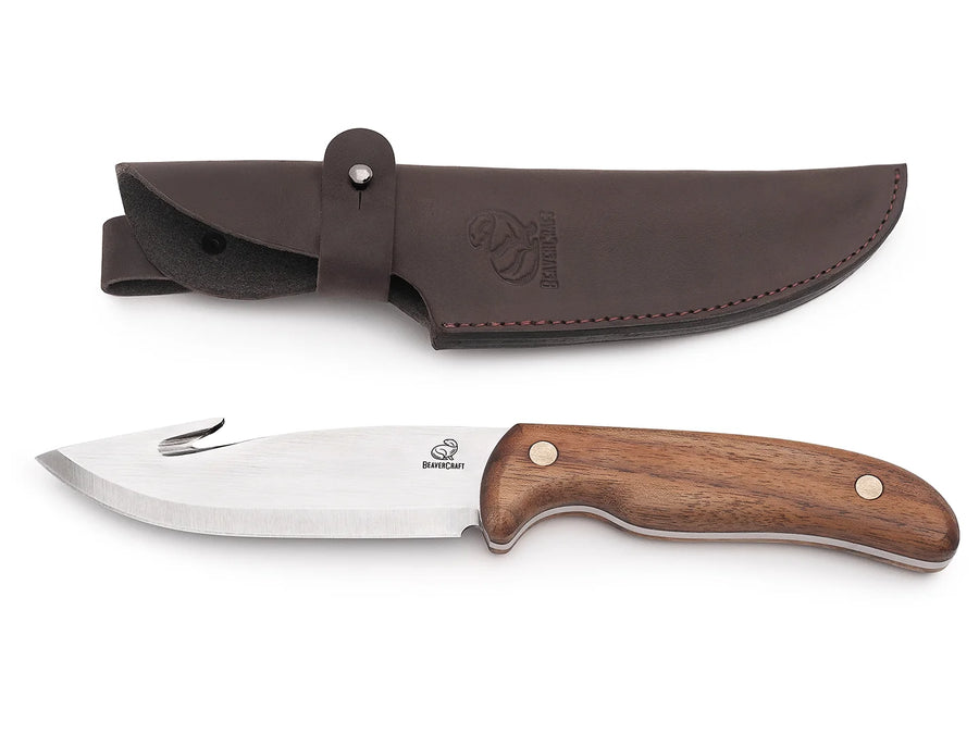 Gutting Knife with Leather Sheath