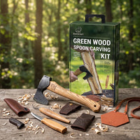 Green Wood Spoon Carving Kit – Complete Kit for Traditional Spoon Carving