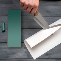 Leather Strop for Knife Sharpening – Double-Sided Leather Strop with Polishing Compound – LS2P1