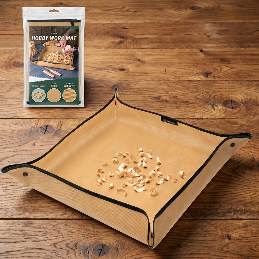 Hobby Work Mat – Wood Chip Catcher for Carving & Crafts