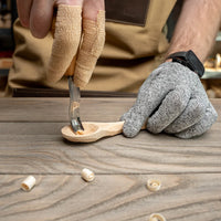 Palm-Handled Bent Carving Gouge (Sweep #8) - P8a/14