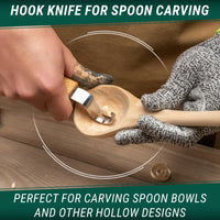 2-Piece Starter Spoon Carving Set – Mini Wood Carving Knife Set for Beginners – S01