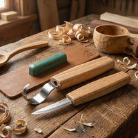2-Piece Starter Spoon Carving Set – Mini Wood Carving Knife Set for Beginners – S01