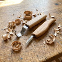 2-Piece Spoon Carving Set for Beginners – Mini Wood Carving Knife Set – S02