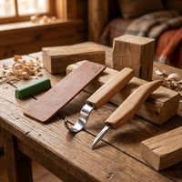 2-Piece Spoon Carving Set for Beginners – Mini Wood Carving Knife Set – S02