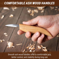 3-Piece Spoon Carving Set – Wood Carving Knife Set for Spoon Making in Tool Roll – S13