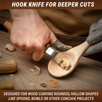 3-Piece Spoon Carving Tool Set – Wood Carving Set for Spoon, Bowl & Kuksa – S14