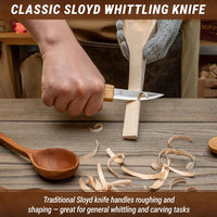 3-Piece Spoon Carving Tool Set – Beginner to Pro Wood Carving Set in Tool Roll – S14M