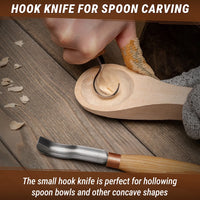 3-Piece Spoon Carving Tool Set – Beginner to Pro Wood Carving Set in Tool Roll – S14M