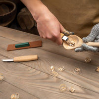 3-Piece Spoon Carving Tool Set – Complete Spoon, Bowl & Kuksa Carving Set in Tool Roll – S38