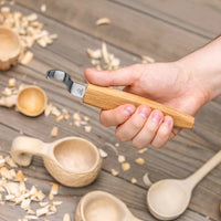 Spoon Carving Knife (25 mm) with Oak Handle - SK1 Oak