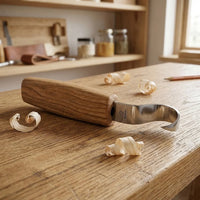 Left-Handed Spoon Carving Knife – Single Bevel Hook Knife – 25 mm – SK1L