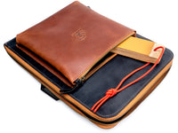 Leather Tool Storage Bag – 8-Slot Leather Tool Organizer with Outer Pocket – TR9X
