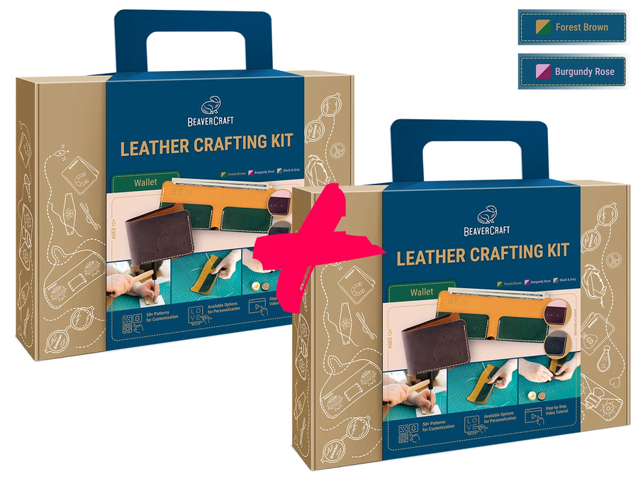 Leather Wallet Bundle – 2 Wallets, 2 Colors