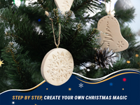 Christmas Ornaments Carving Kit – Complete Starter Chip Carving Kit for Beginners & Kids – DIY_Christmas