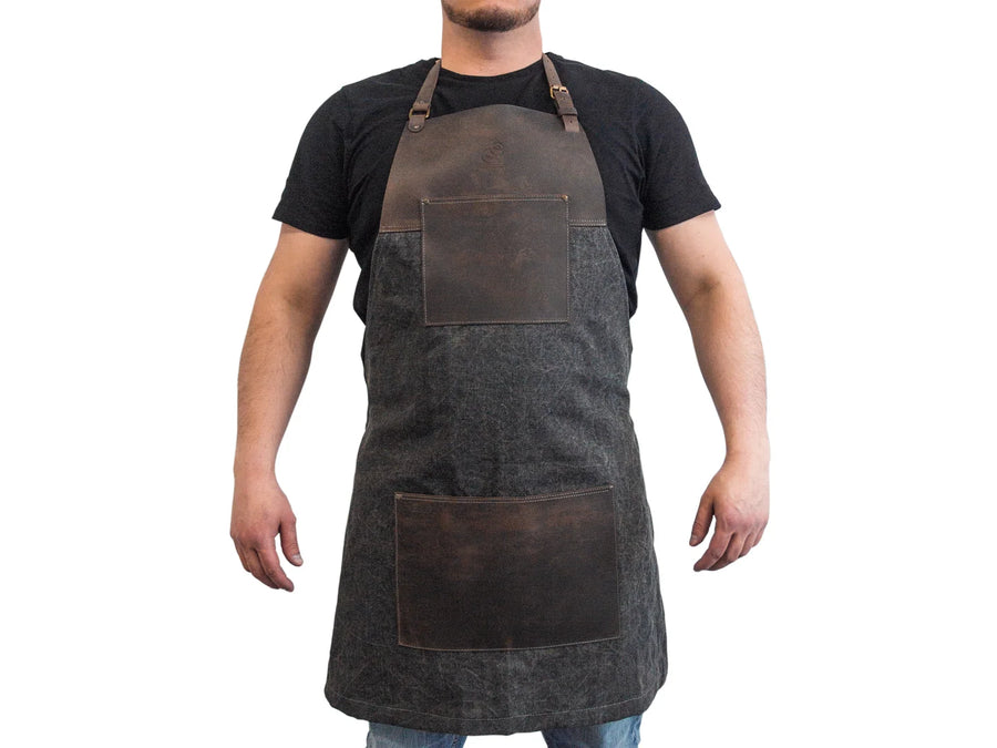 Tablier de travail en toile et cuir ajustable – AP4