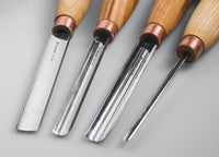 4-Piece Wood Carving Tool Set – Wood Carving Gouge Chisel Set in Tool Roll – SC02